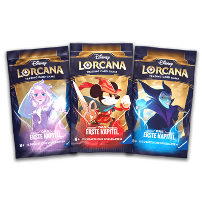 Disney Lorcana - Das erste Kapitel: 3 x Boosterpackungen Set - DE