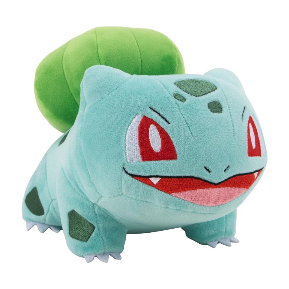 Jazwares Pokémon Plüsch flauschiges Kuscheltier für Kinder Bisasam - 20 cm