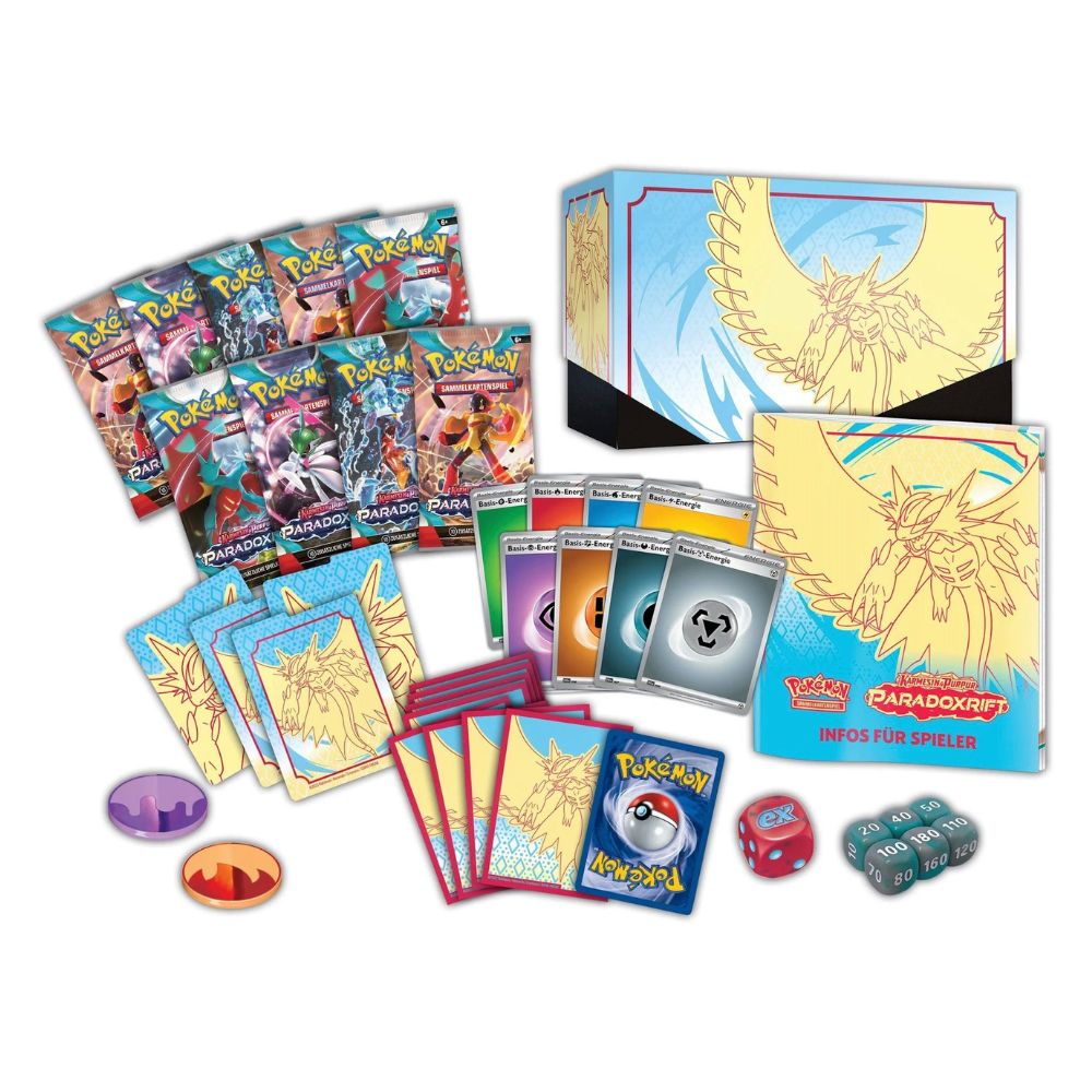 Pokémon - TOP TRAINER BOX - Karmesin & Purpur - Paradoxrift - Donnersichel-ex (deutsch)