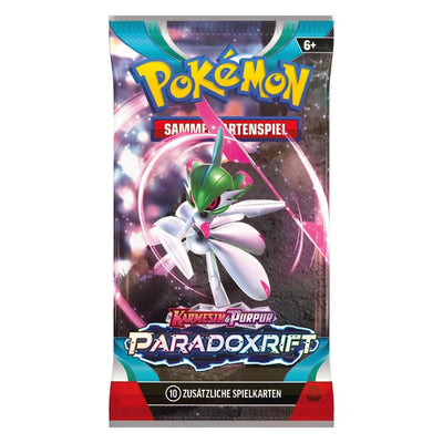 Pokémon Sammelkartenspiel – 4 x Boosterpackung (deutsch) - Karmesin & Purpur Paradoxrift