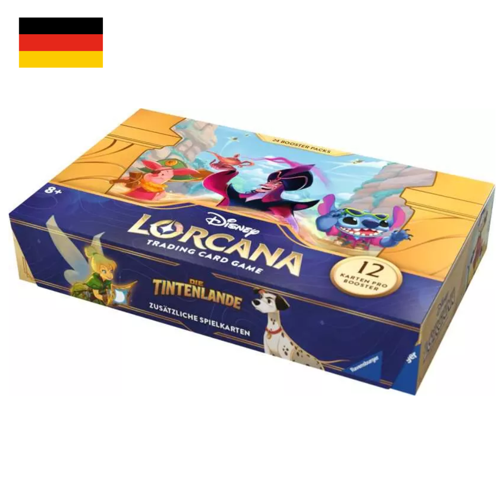 Disney Lorcana Trading Card Game: "Die Tintenlande" Display mit 24 Boosterpackungen (DE)