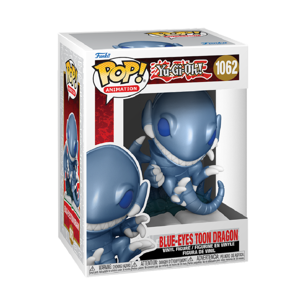 Funko POP! Animation: Yu-Gi-Oh! - Blue Eyes Toon Dragon #1062 - Metallic Edition