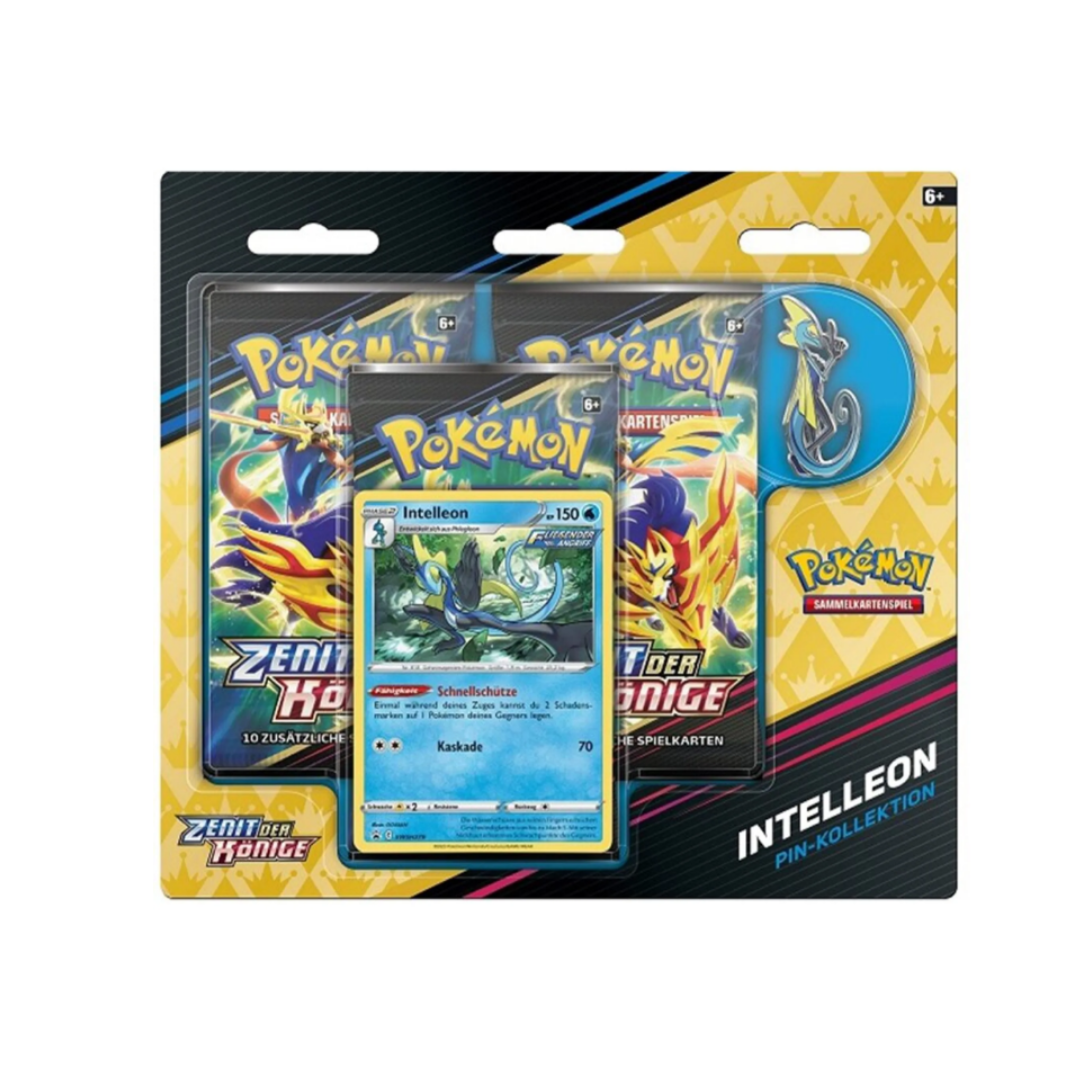 Pokémon Zenit der Könige: "Intelleon" Pin-Kollektion 3 Booster Blister - deutsch