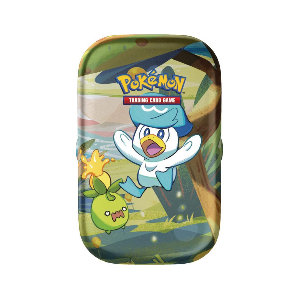 Pokémon Karmesin & Purpur: Paldea-Freunde "Kwaks und Olini" Mini Tin Box - deutsch