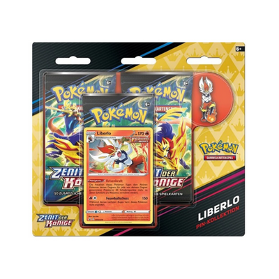 Pokémon Zenit der Könige: "Liberlo" Pin Kollektion 3 Booster Bilster - deutsch