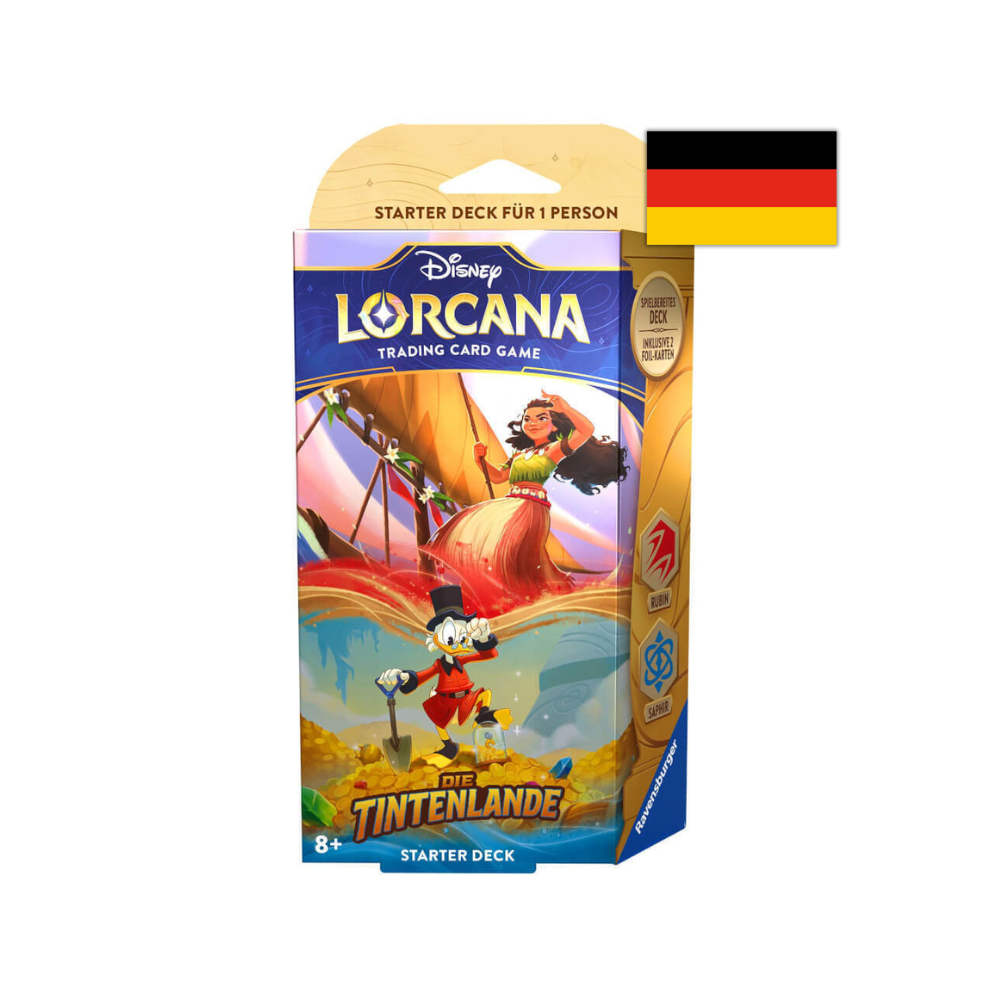 Disney Lorcana - Die Tintenlande - Starter Deck: Rubin und Saphir - DE