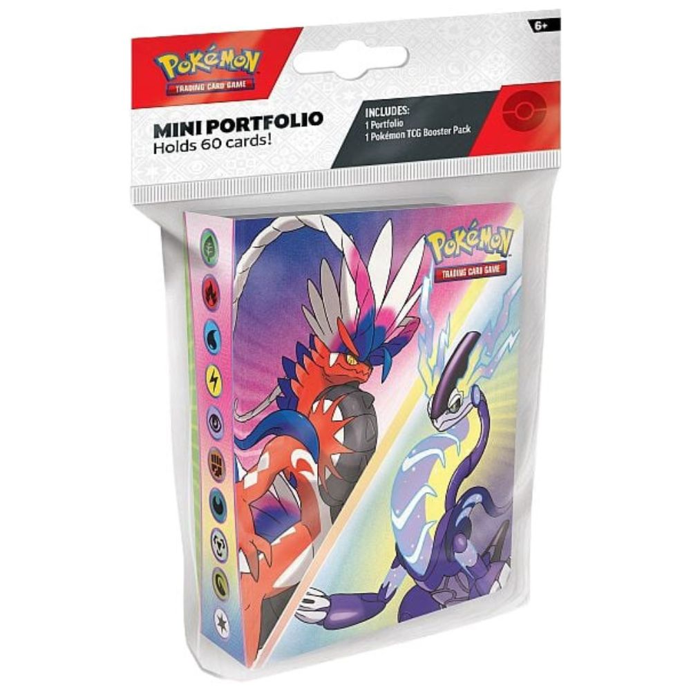 Pokémon - Mini Sammelalbum für 60 Sammelkarten - mit Scarlet & Violet Booster