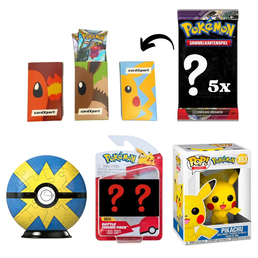 Pokémon - Mystery Box Größe M - Überraschungspaket mit viel Zubehör (DE)