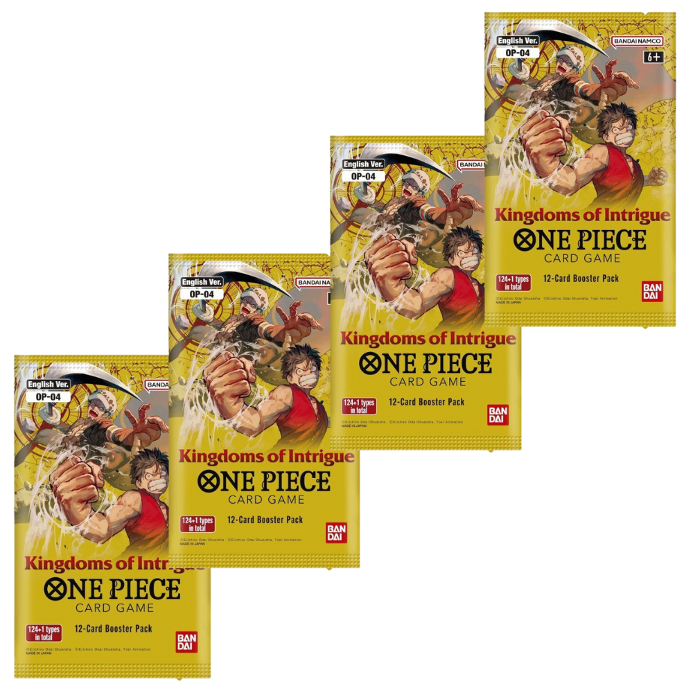 One Piece Card Game: Kingdoms of Intrigue - 4x Boosterpackungen (EN)