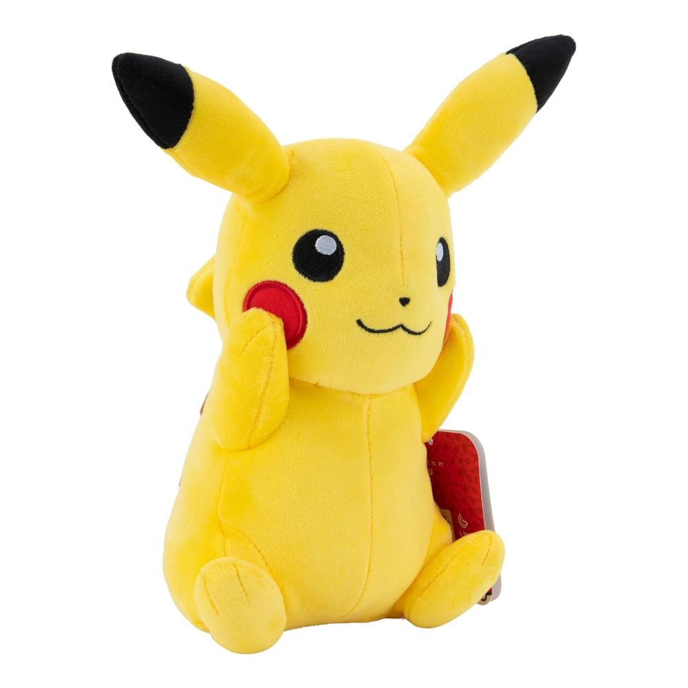 Jazwares Pokémon Plüsch flauschiges Kuscheltier für Kinder Pikachu - 20 cm