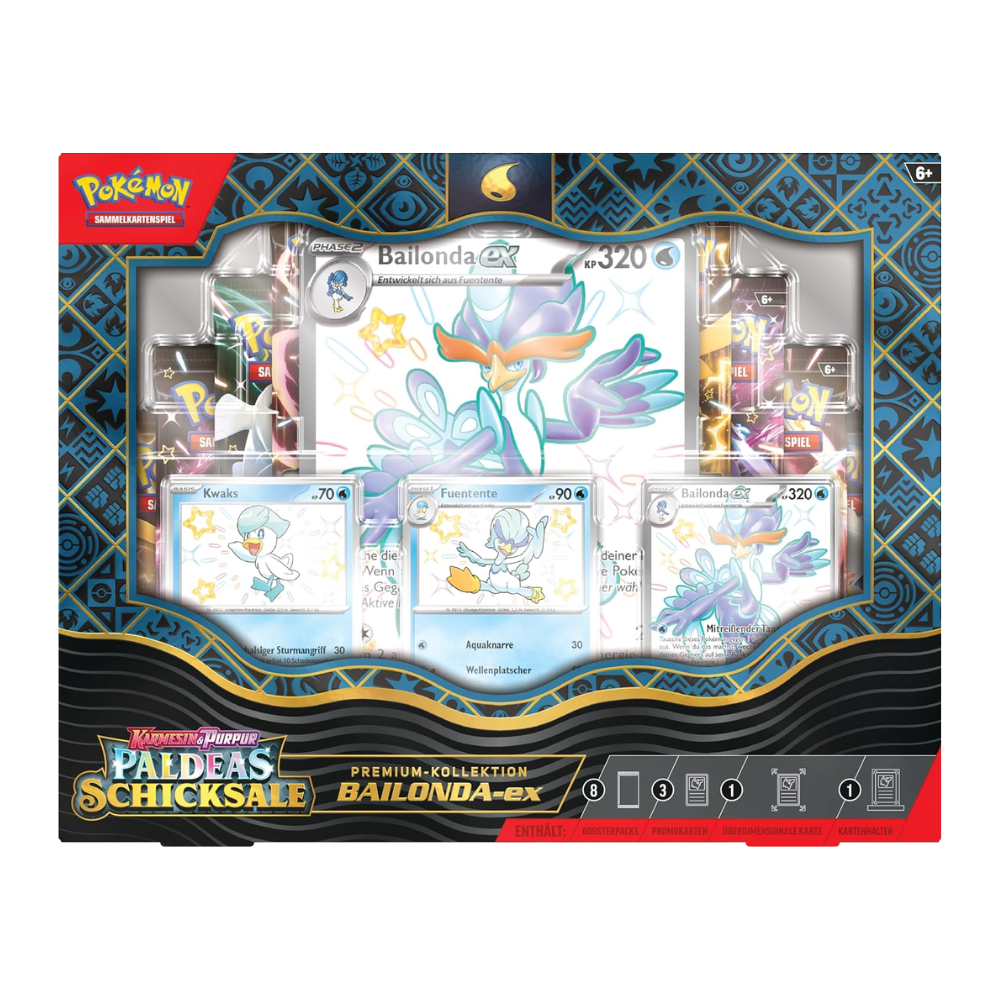 Pokémon Karmesin & Purpur: Paldeas Schicksale Premium-Kollektion "Bailonda-ex" (DE)