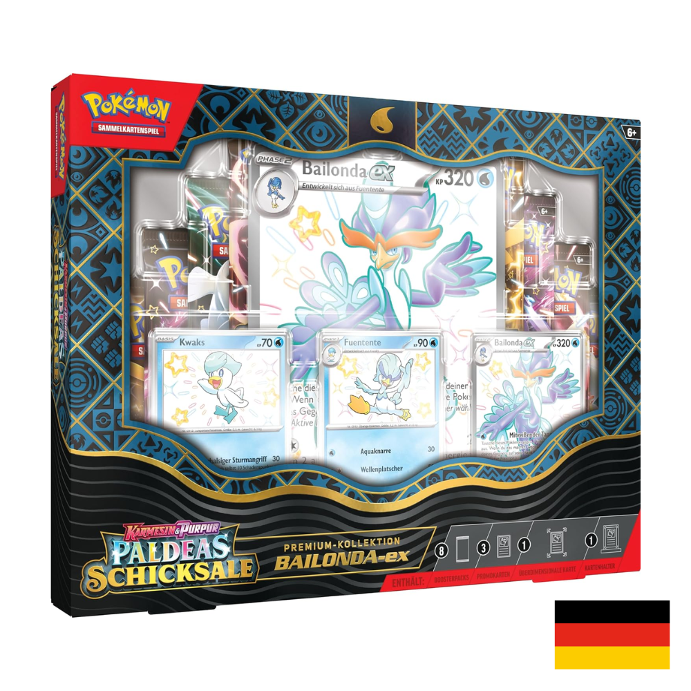 Pokémon Karmesin & Purpur: Paldeas Schicksale Premium-Kollektion "Bailonda-ex" (DE)