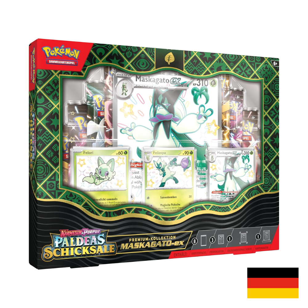 Pokémon Karmesin & Purpur: Paldeas Schicksale Premium-Kollektion "Maskagato-ex" (DE)