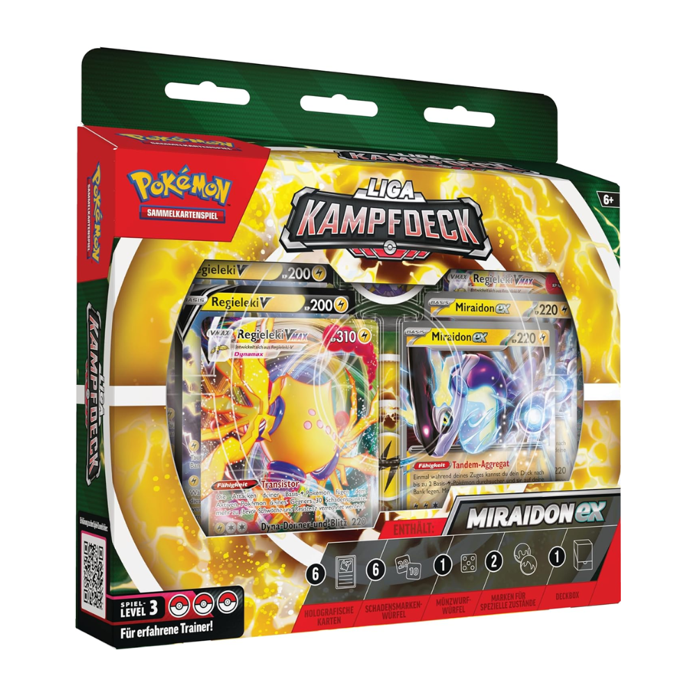 Pokémon: Liga Kampfdeck "Miraidon ex" - Spiellevel 3 (DE)