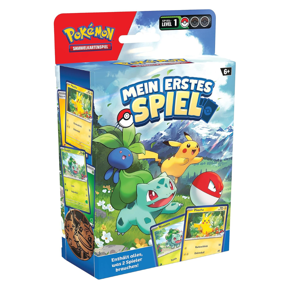 Pokémon: "Mein erstes Spiel" mit Bisasam und Pikachu - enthält alles, was 2 Spieler brauchen! (DE)