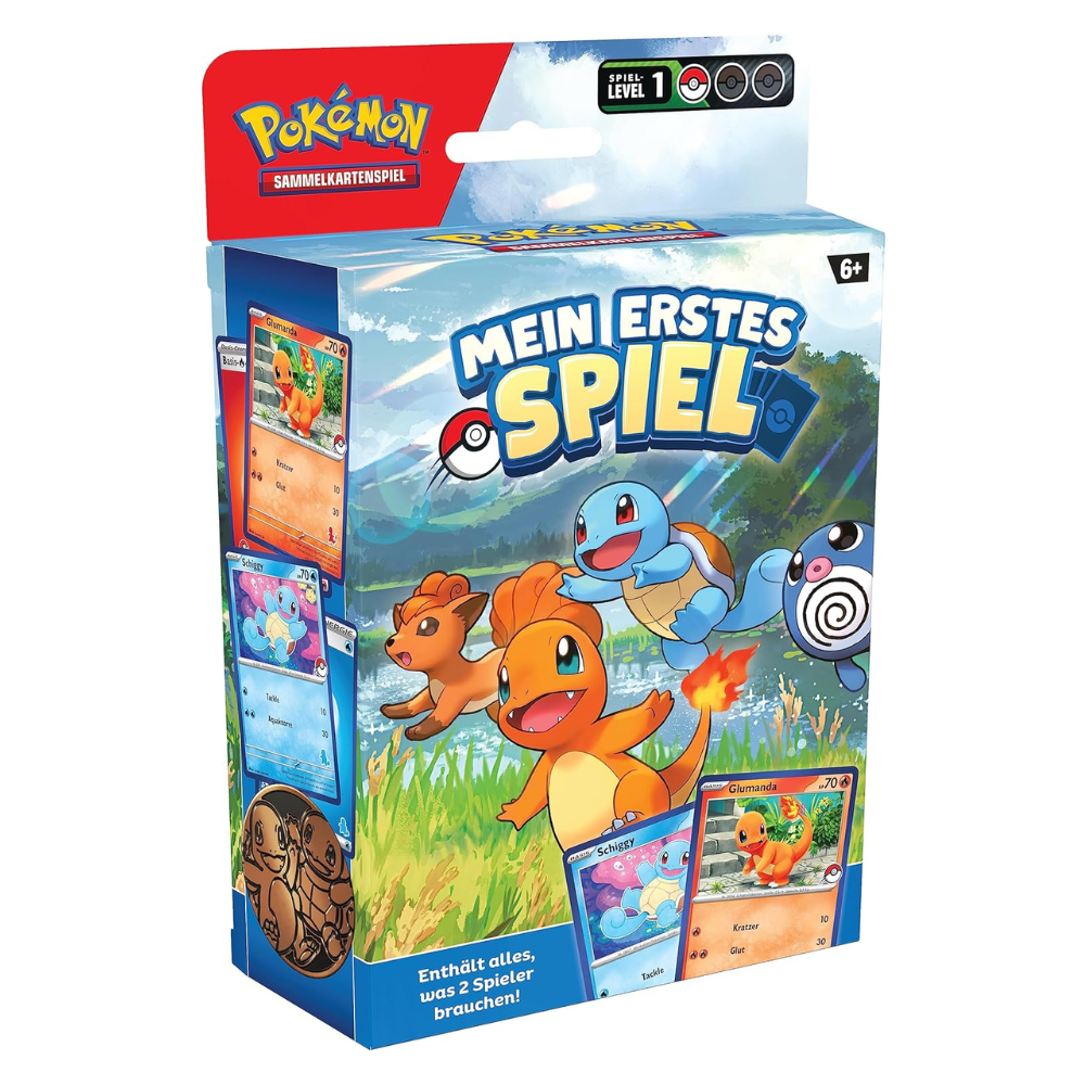 Pokémon: "Mein erstes Spiel" mit Glumanda und Schiggy - Enthält alles, was 2 Spieler brauchen! (DE)