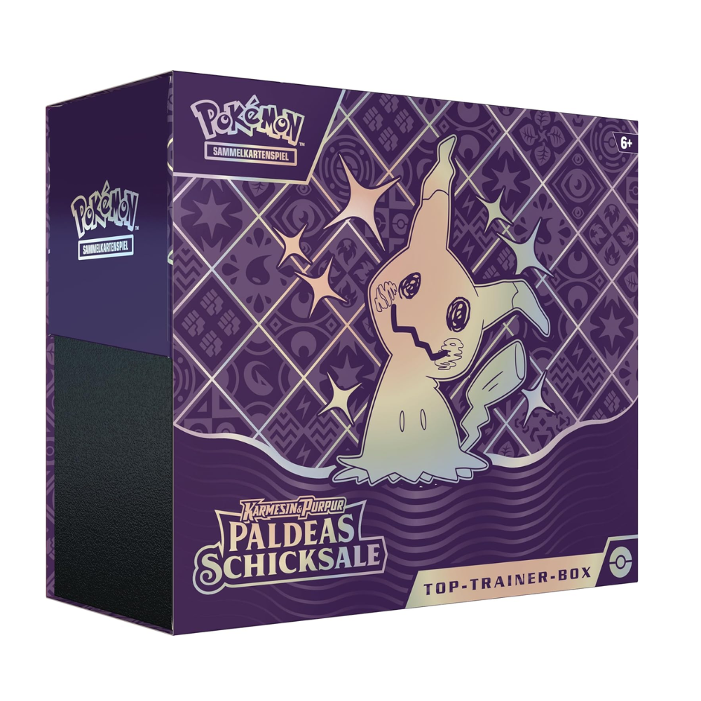 Pokémon Sammelkartenspiel Karmesin & Purpur Paldeas Schicksale Top-Trainer-Box in deutsch