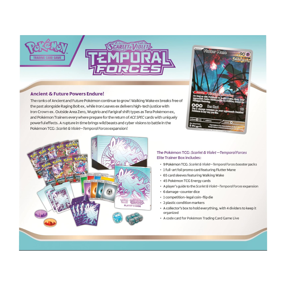 Pokémon - Scarlet & Violet Temporal Forces: Walking Wake - Elite Trainer Box englisch