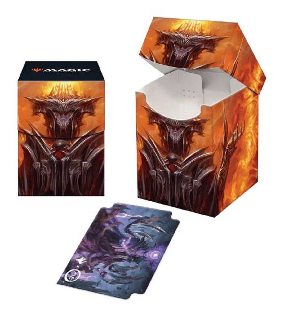 Ultra Pro: Magic the Gathering The Lord of the Rings Tales of Middle-Earth Deck-Box "Sauron V2" Platz für über 100 Karten