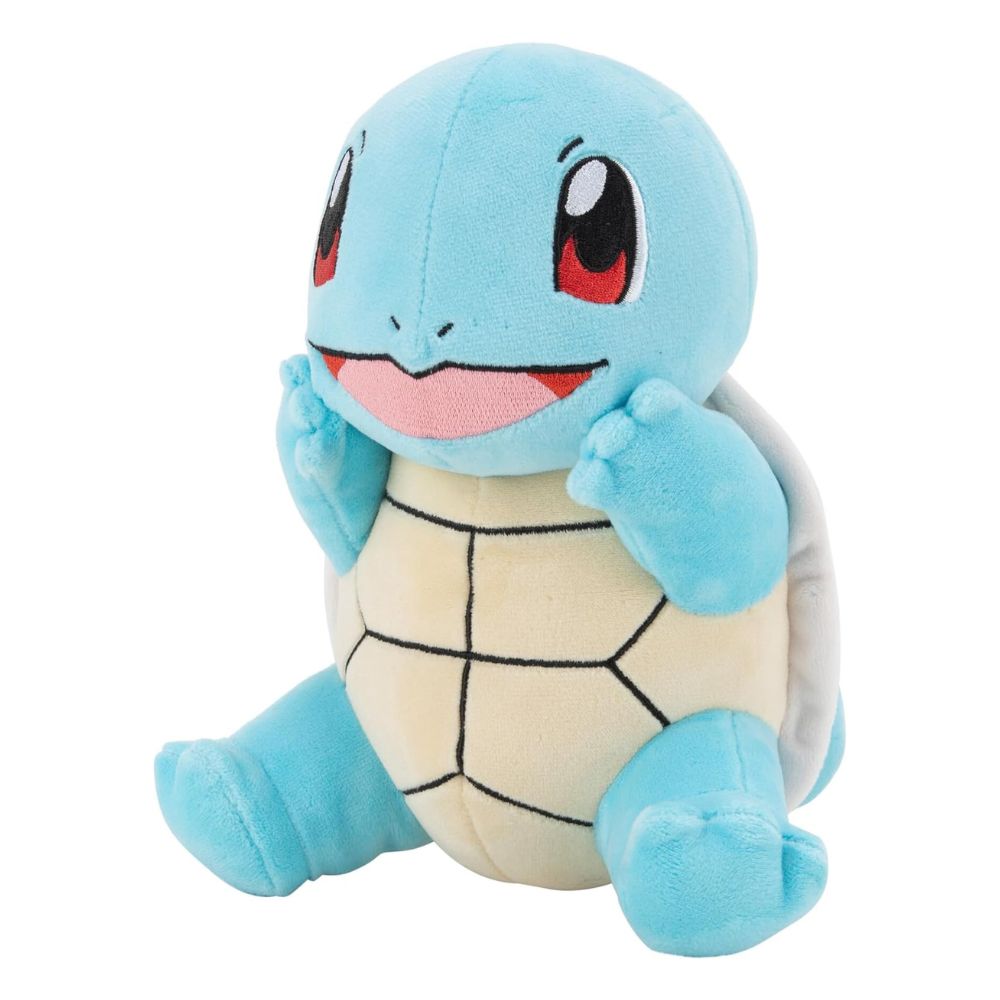 Jazwares Pokémon Plüsch flauschiges Kuscheltier für Kinder Schiggy | Squirtle - ca. 20 cm