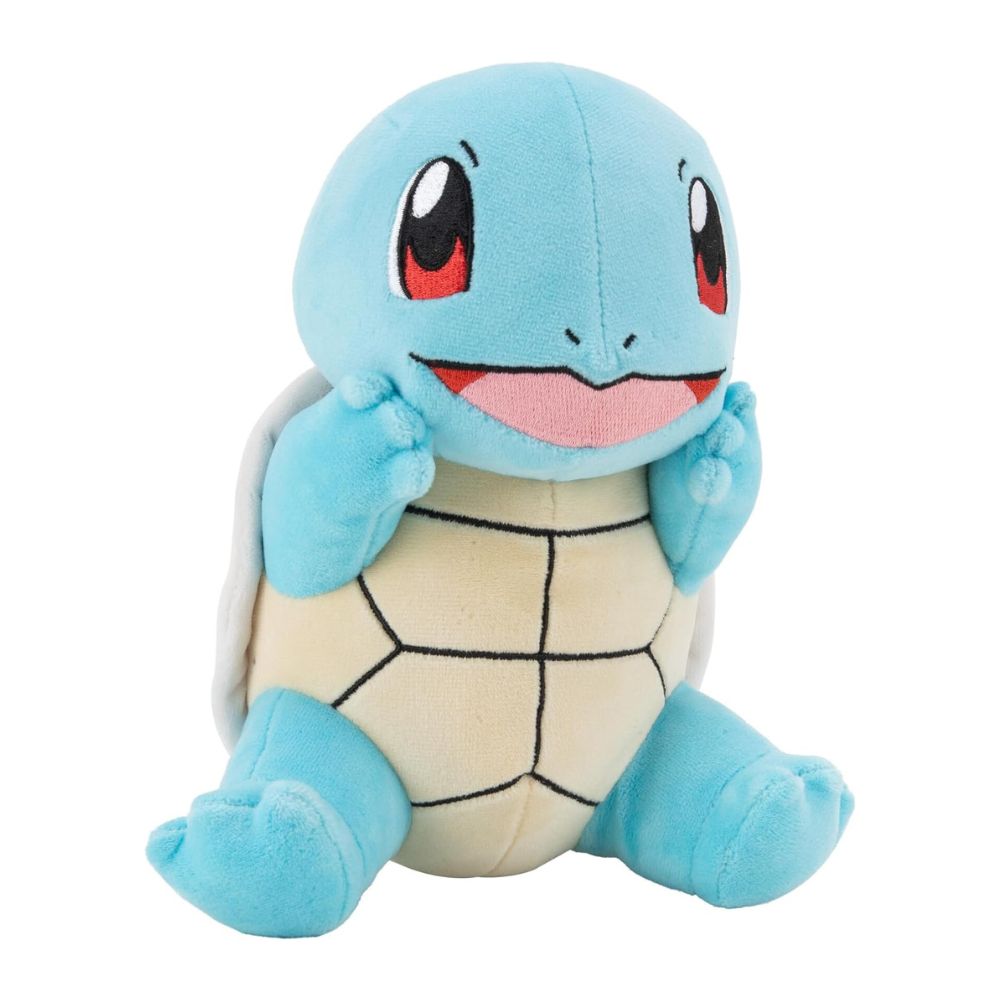 Jazwares Pokémon Plüsch flauschiges Kuscheltier für Kinder Schiggy | Squirtle - ca. 20 cm