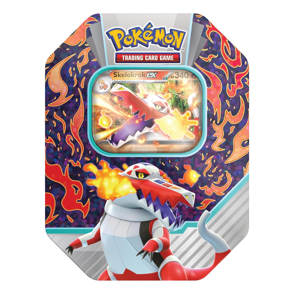 Pokémon Karmesin & Purpur: Paldea-Partner "Skelokrok ex" Tin-Box - DE