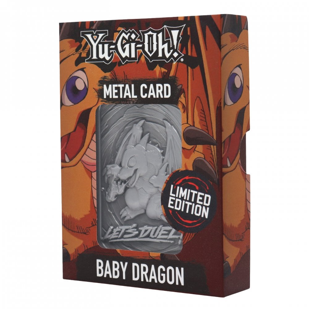 Yu-Gi-Oh! - Baby Drache - limitierte Karte aus geprägtem Metall