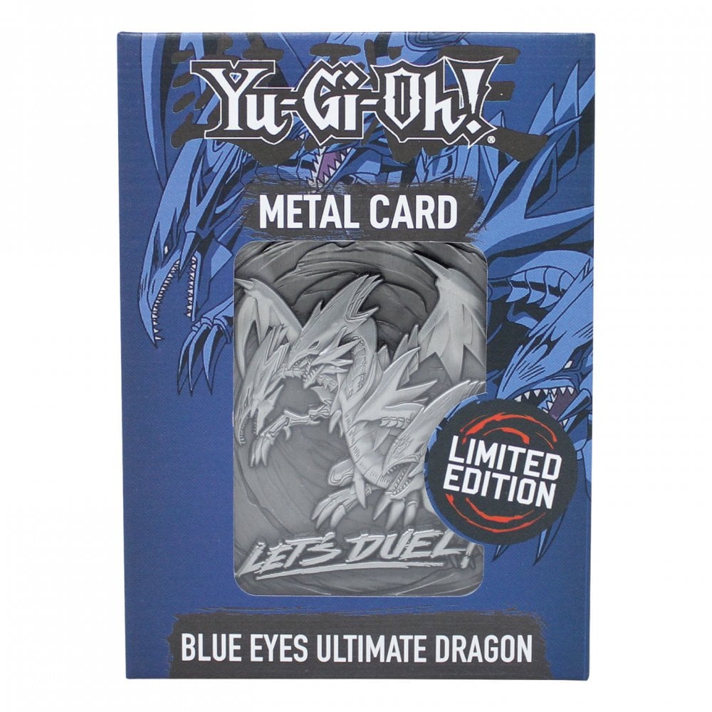 Yu-Gi-Oh! - Blauäugiger Ultimativer Drache - limitierte Karte aus geprägtem Metall