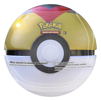 Pokémon Tin-Box Pokéball mit Boosterpacks in verschiedenen Farben