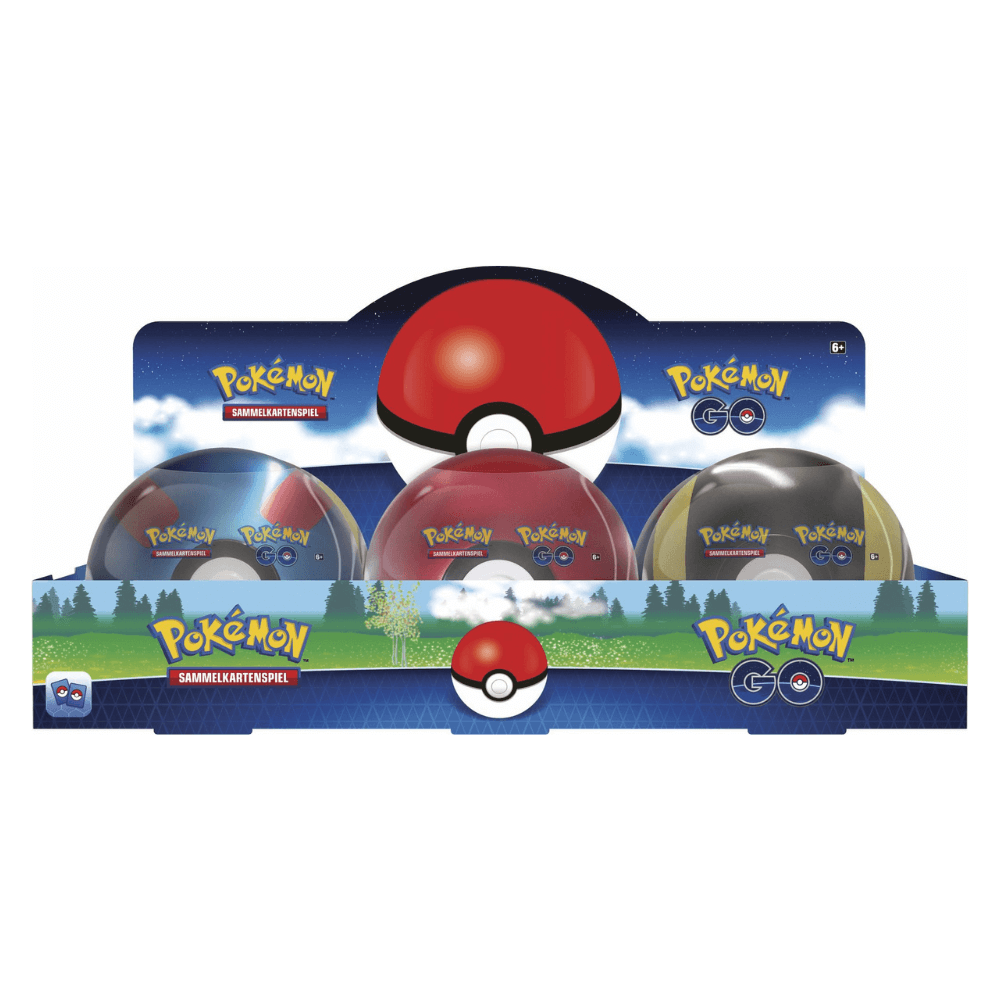 Pokémon GO - Tin-Box Pokéball mit Boosterpacks und Stickerbögen