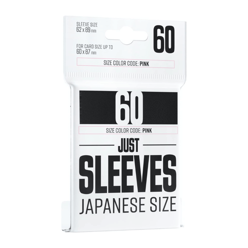 Just Sleeves Japanese Size - 60 Kartenhüllen - schwarz