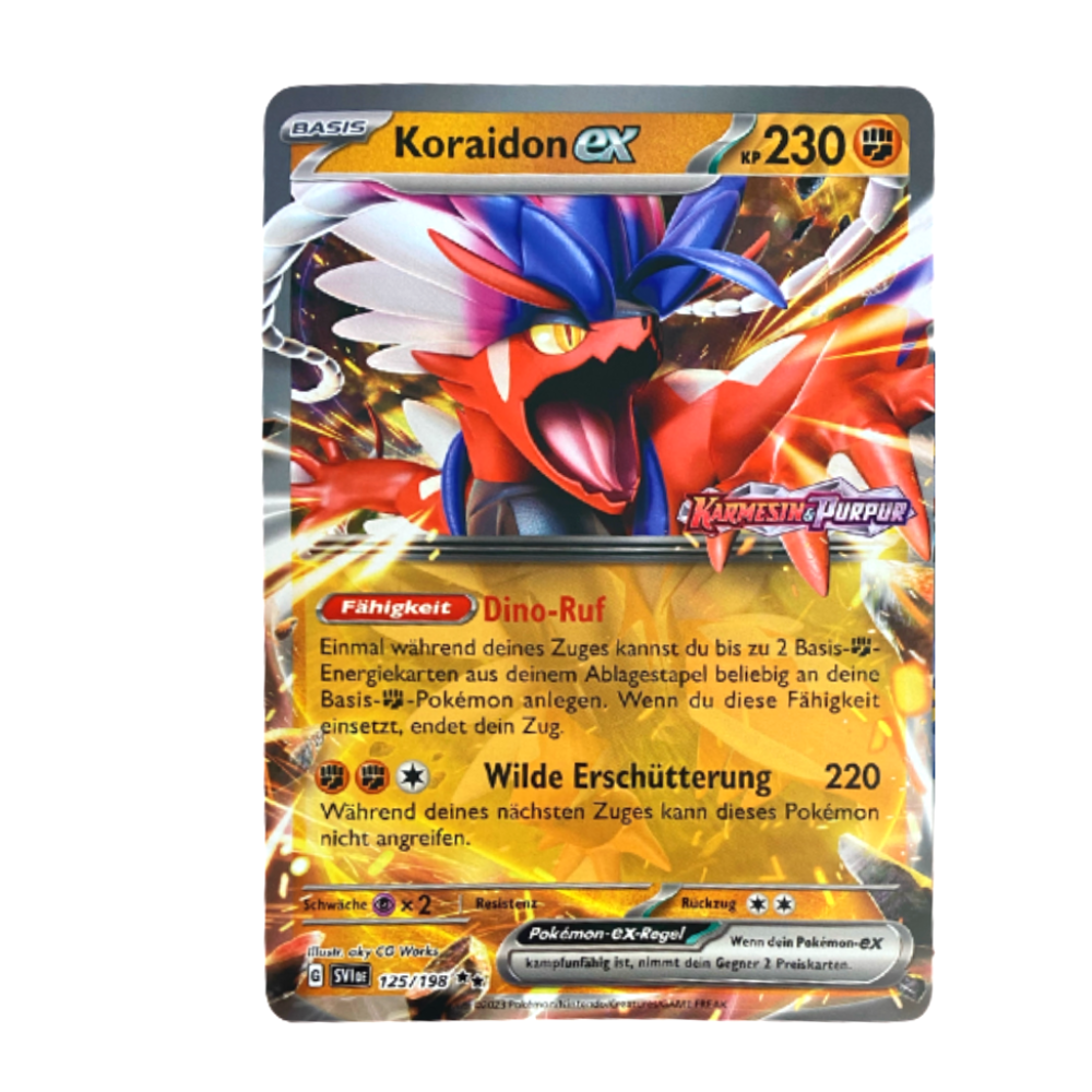 Pokémon Karmesin & Purpur: überdimensionale Koraidon-ex-Promokarte