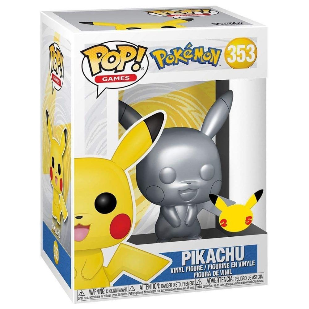 Funko POP! Games: Pokémon - Pikachu #353 - Metallic Special Edition