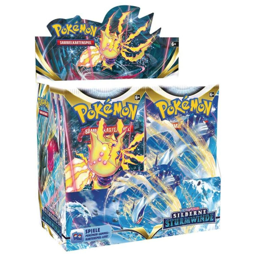 Pokémon – Schwert & Schild - SILBERNE STURMWINDE - 36 Booster Display - deutsch