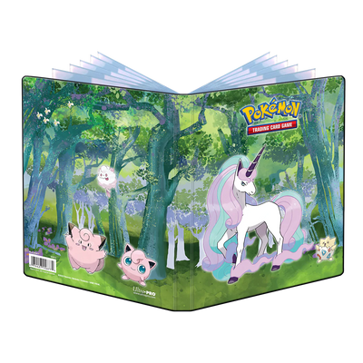 Pokémon Sammelalbum PRO 4-Pocket für bis zu 80 Karten Gallery Series Enchanted Glade mit Motiv Galar-Gallopa