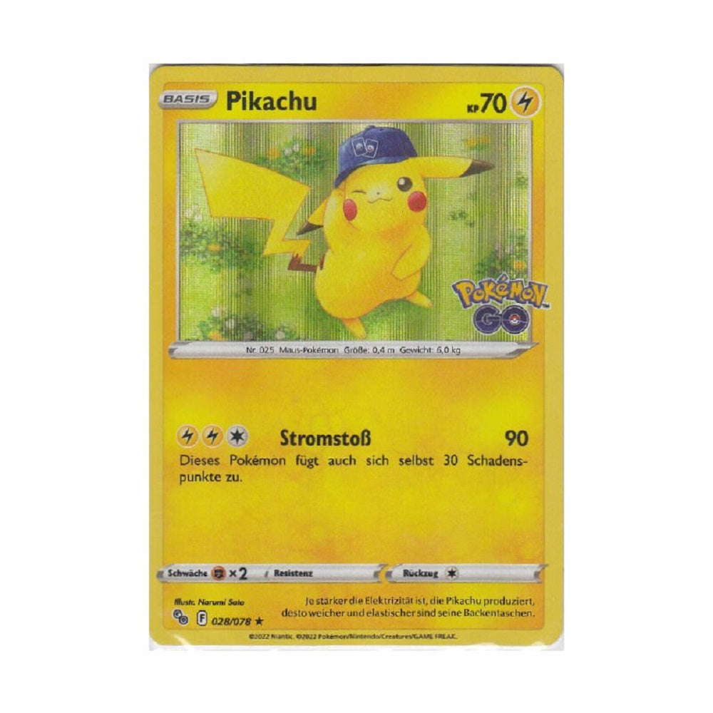 Pokémon Sammelkartenspiel - Pokémon GO - Pikachu Promokarte - deutsch