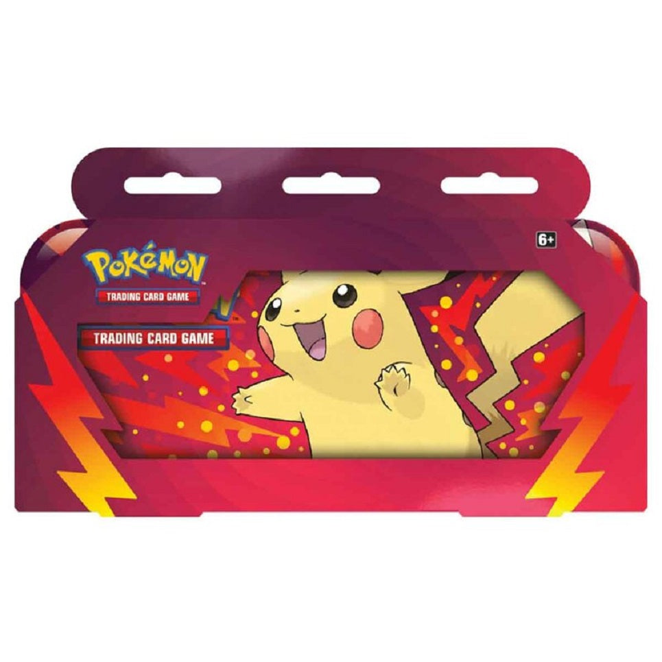 Pokémon - Pikachu Pencil Case - Alu-Box für Schreibsachen & 2 Booster-Packungen (englisch)