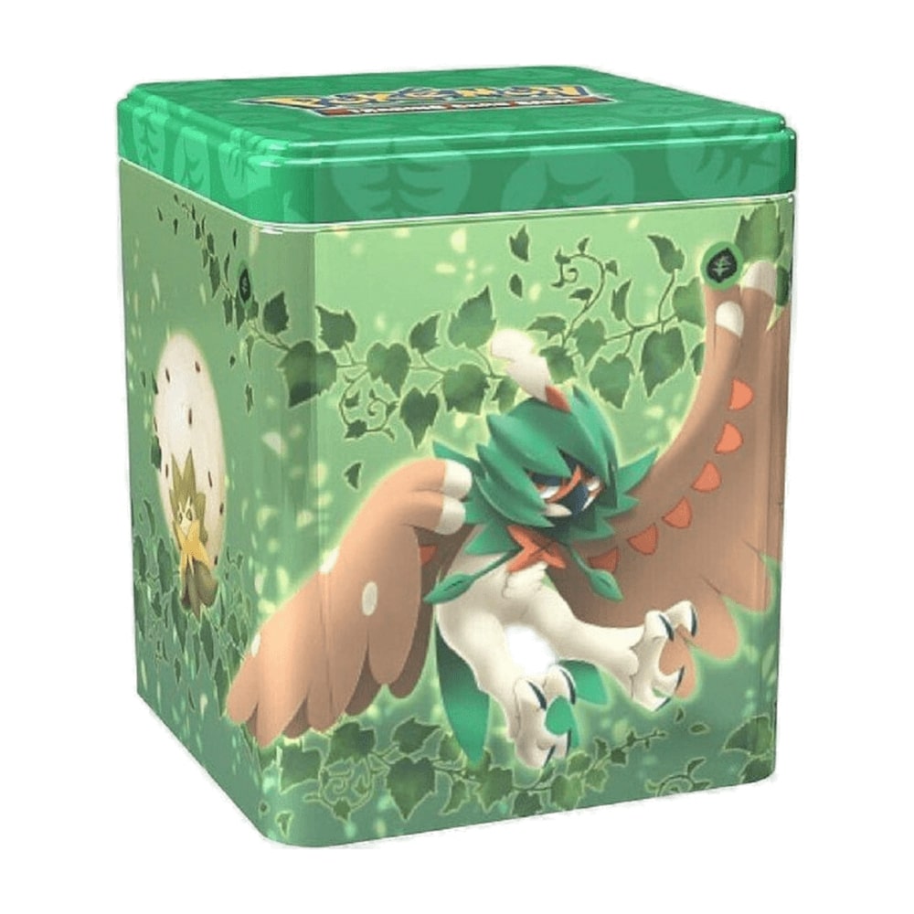 Pokémon stapelbare Tin Box Typ Pflanze (grün) - englische Sprachausgabe